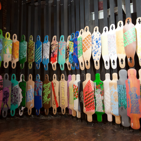 Longboard Loft Skateboard Display